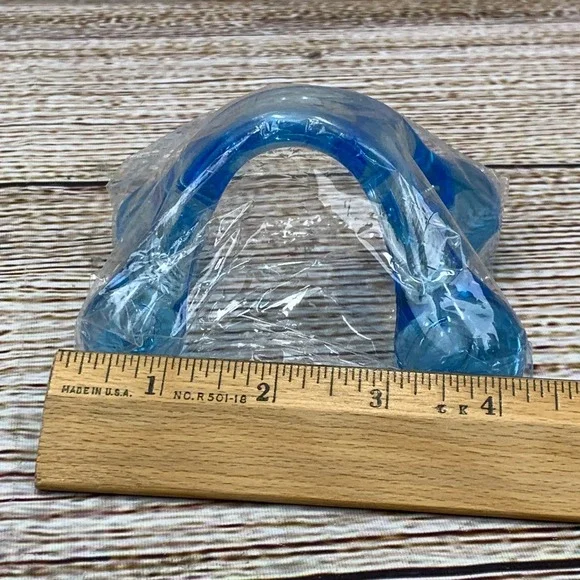 Blue Plastic Ball‎ Head Massager Neck Back Shoulder Body Relaxation Tool New - Picture 3 of 3